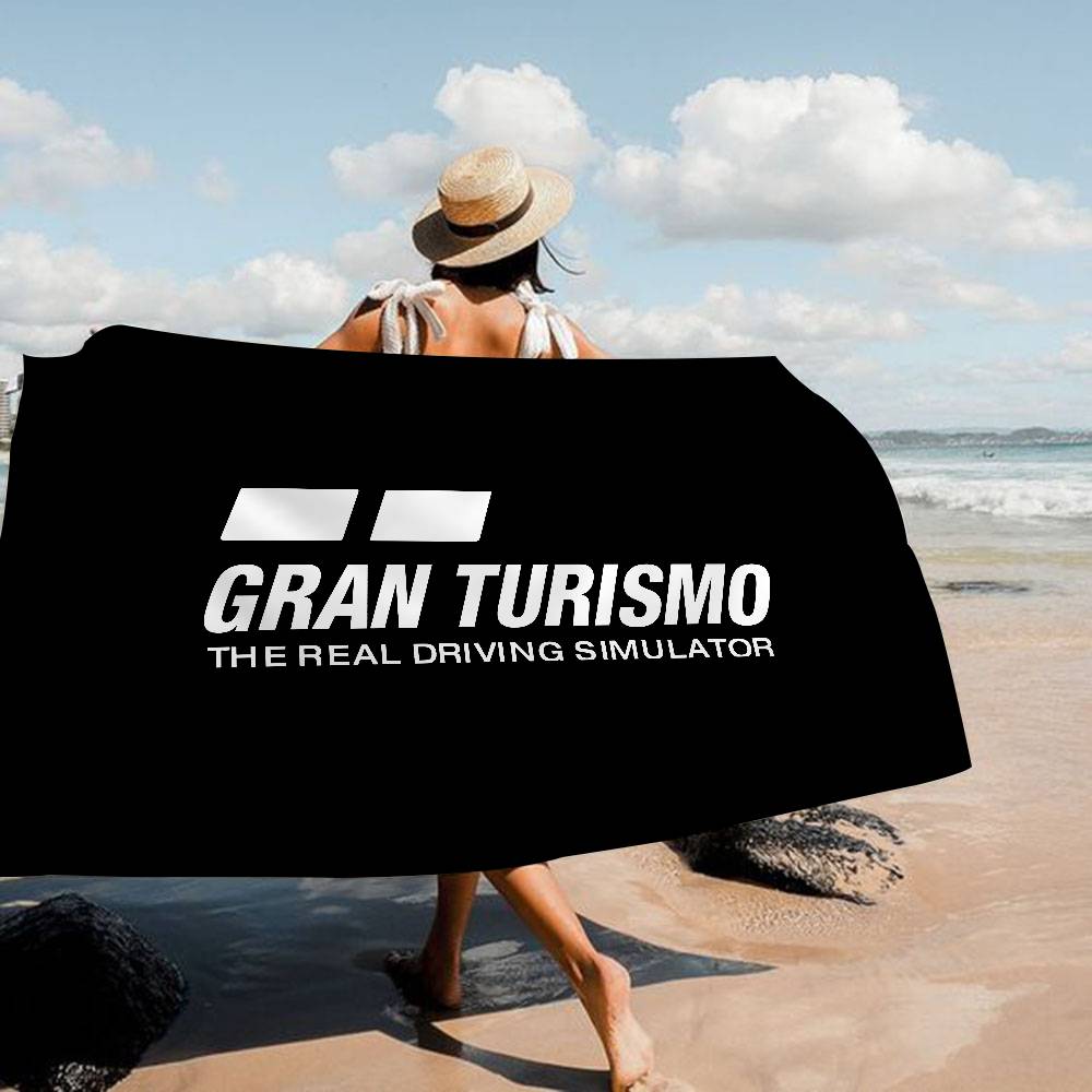 G-Gran-Turismo Bath Towel Microfiber Soft Water Absorbing Breathable For Girl Kids Decorative Cartoon Beach Towel