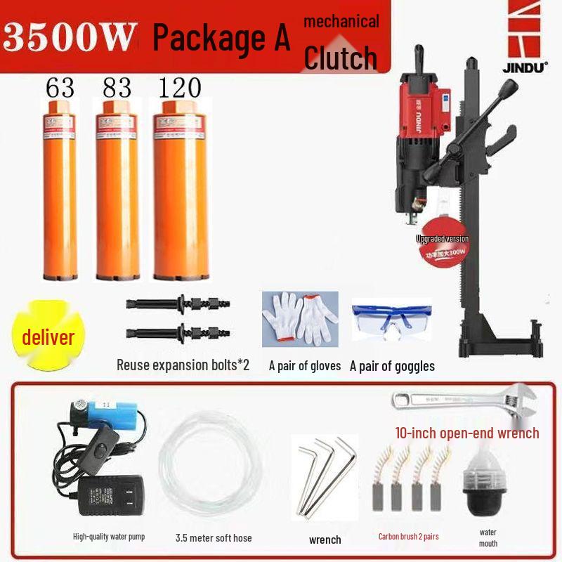 High-Power Handheld and Desktop Diamond Core Drill for Concrete Engineering