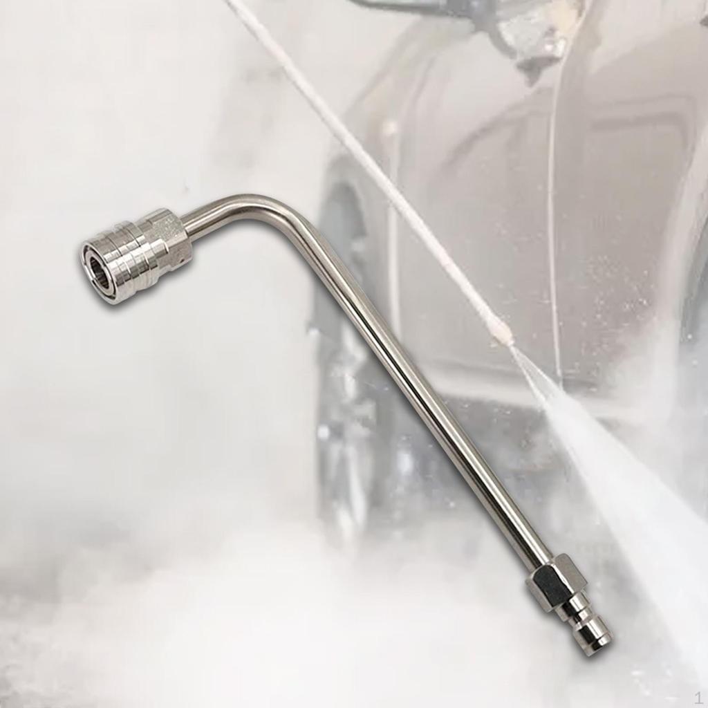 Pressure Washer Gutter Rod Angled Extension Stick Curved Multifunctional Cleaner Attachment for