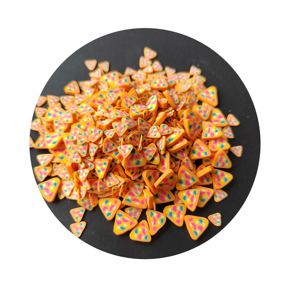 500g/Lot Pizza Slice Sprinkles Artificial Polymer Clay Nail Art & Slime Filler Decoration Clay Crafts Product 500g/bag