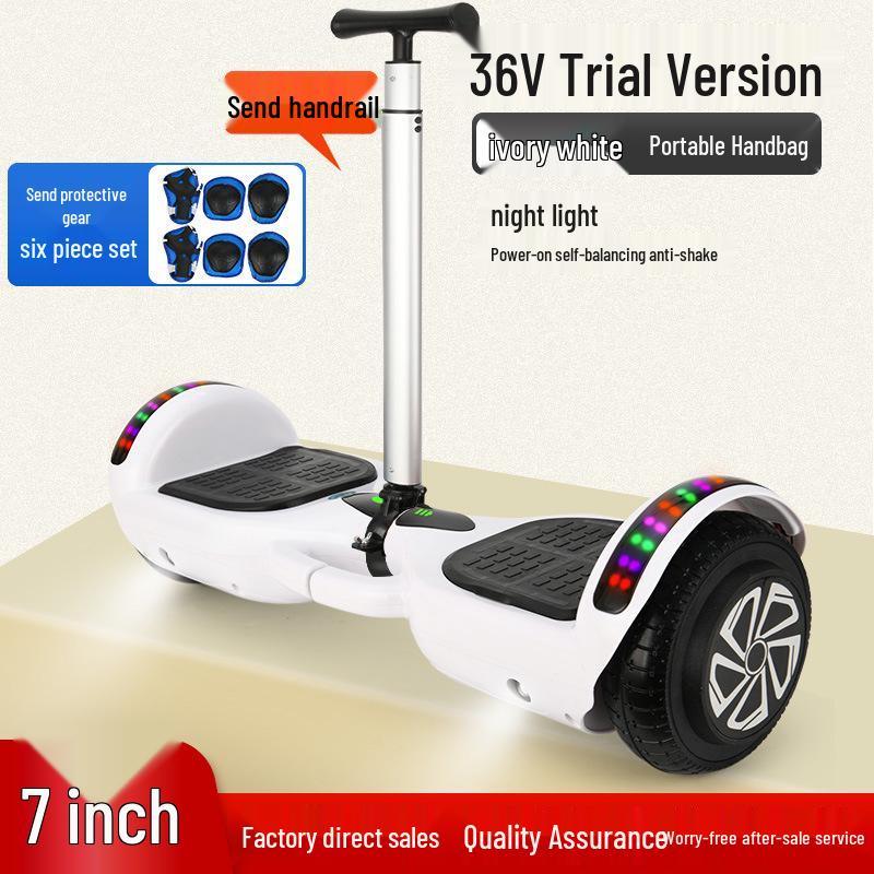 7-Inch Children's & Adults' Bluetooth Balance Scooter - Fast Electric Two-Wheeler