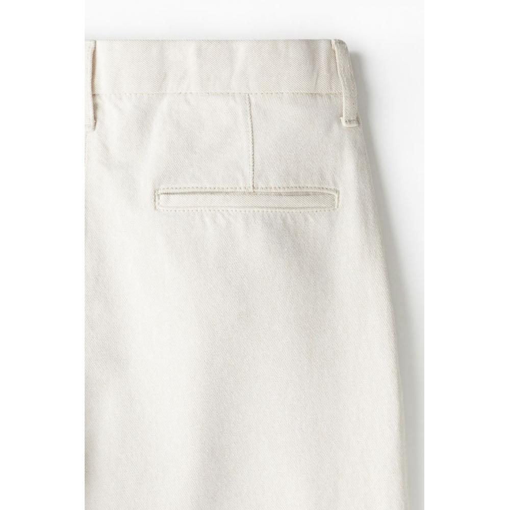 H M deniM Pants Relaxed Fit ligHt Beige