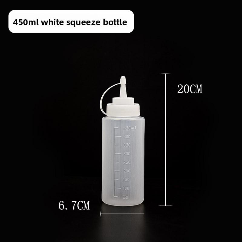 Thickened Plastic Squeeze Sauce Bottle, Tomato Salad Jam Household Seasoning Bottle, Food-grade Pointed Spout Squeeze Sauce Bottle