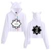 Jujutsu Kaisen Cat Ear Cropped Hoodie for Girls – Trendy Anime Fashion