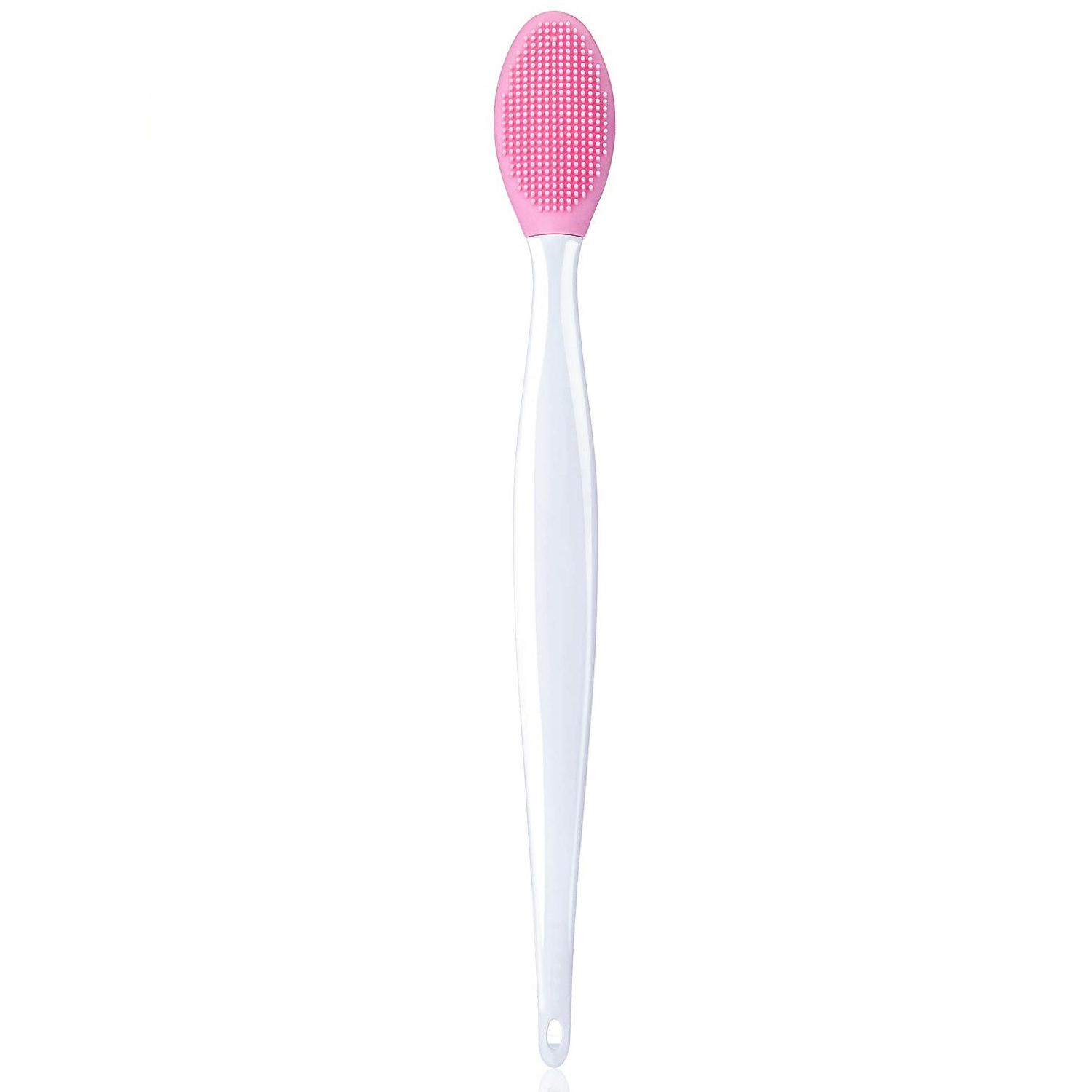 

1PC Nose Hair and Blackhead Removal Brush, Unisex Soft Double-sided Exfoliating Cleansing Brush, Formaldehyde-free Skin Care Tool рожевий
