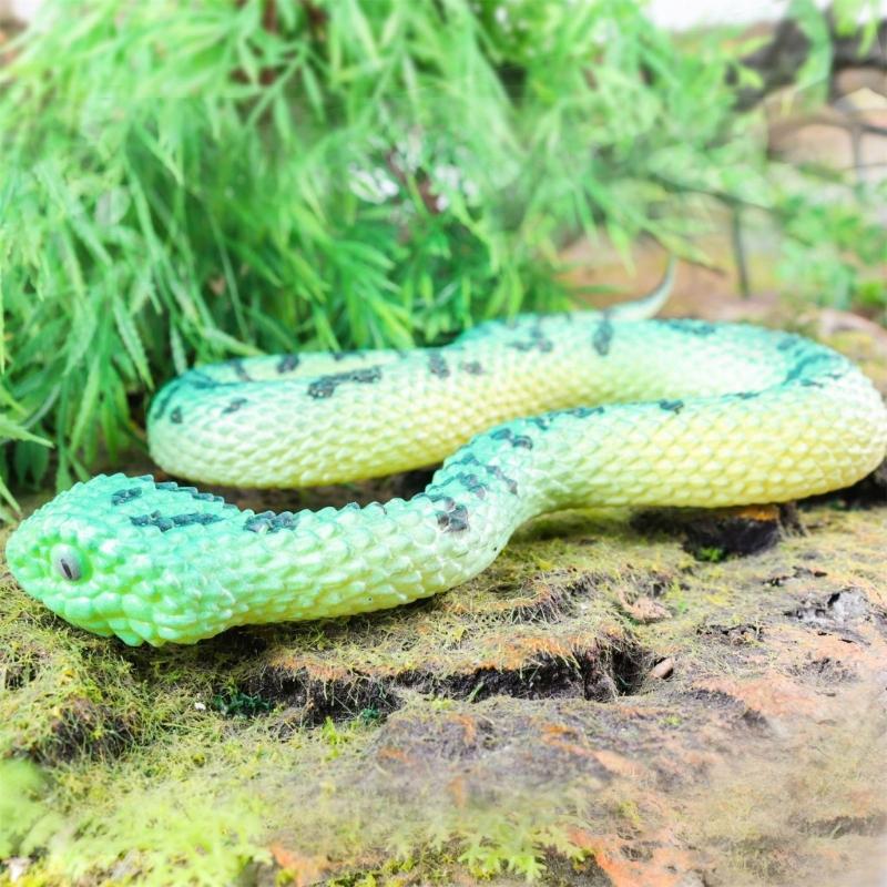 Weiches Gummischlangenmodell Realistisches Schlangen-Actionfigur-Spielzeug Solide Schlangenfigur für Halloween-Streich und Stressabbau