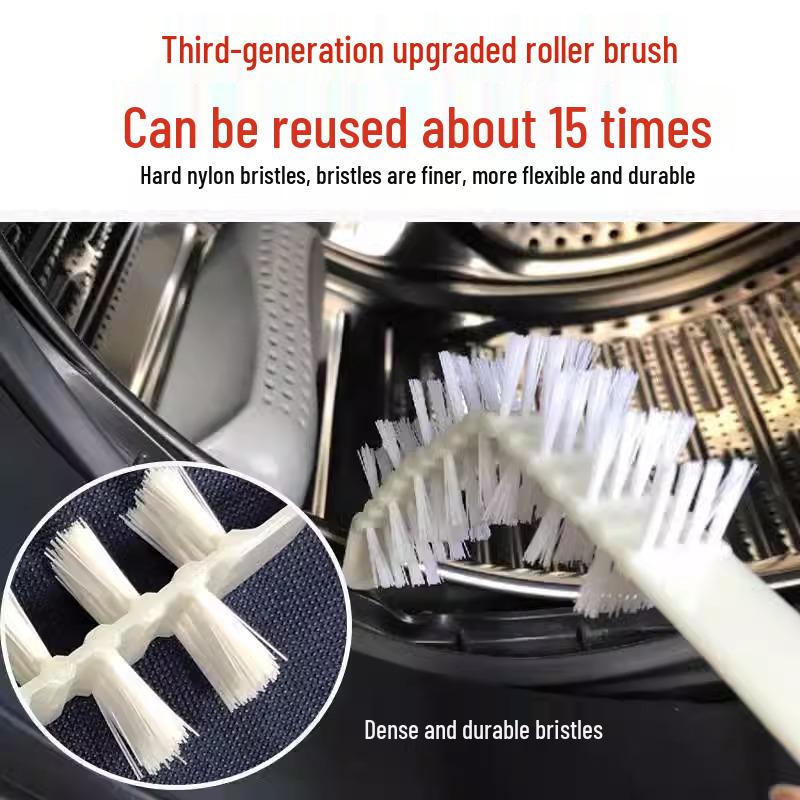 Long-Handled Brush for Drum Washing Machine Inner Tub and Crevice Cleaning