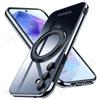 Magsafe Transparent Ring Wireless Charge Magnetic Cover Case for Samsung Galaxy S24 S23 Ultra Plus FE A55 A35 A15 A54 A34 A14 5G