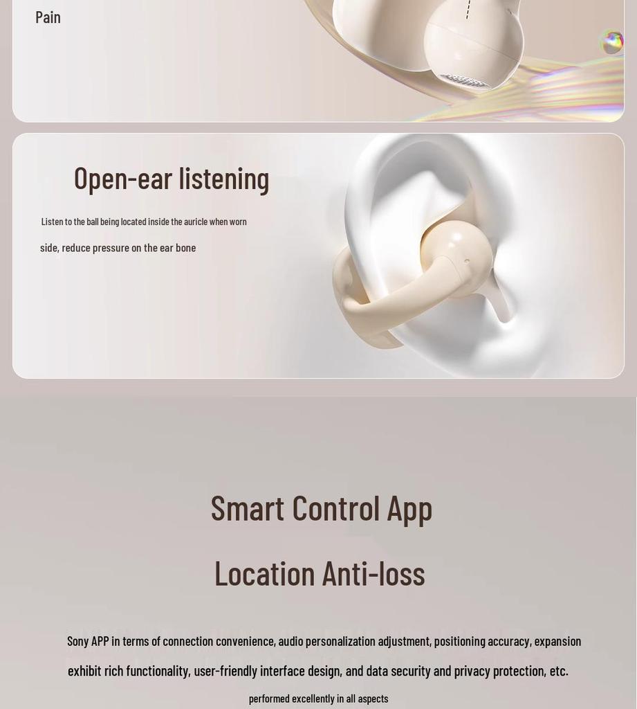 SOAIY GK55 Clip-On Wireless Bluetooth Air Conduction Sports Headphones 2025