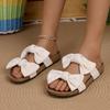 Fashion Women Trend Slippers Lightweight Comfortable Sandals Fashion Trend Bow Anti Slip shoes Soft Sole Flat Heel Slippers Slides Women