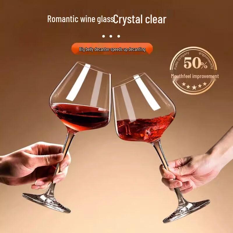 ZISIZ New Style Crystal Red Wine Glass Set