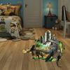 3D gebrochene Wand Dinosaurier Tiere Boden Wandaufkleber für Wohnzimmer Kinderspielzimmer Badezimmer Heimdekoration Wandkunst Aufkleber