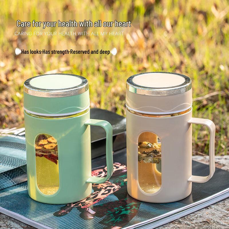 Hitzebeständige Glas-Teetasse fürs Büro