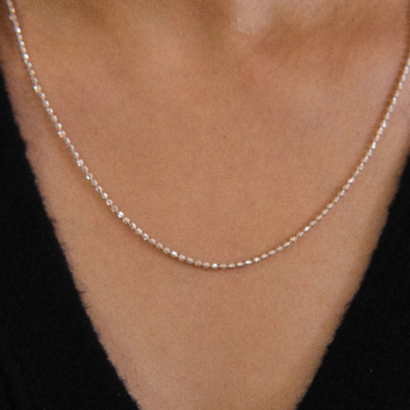 

SEWNSWEN SLIM TWINKLE LARVA CHAIN NECKLACE 50