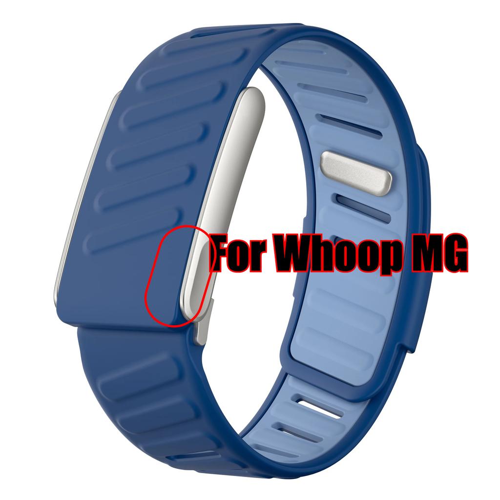 For WHOOP MG / WHOOP 5.0 Breathable Wrist Band Soft Slicone Sweatproof Adjustablle Rubber Band for Whoop 5.0 MG Wristband