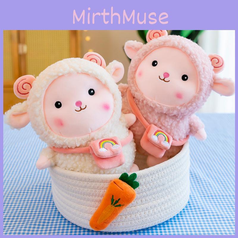 Cartoon Plush Sheep Toy Crossbody Bag Decor Stuffed Animal Girl Gift Birthday