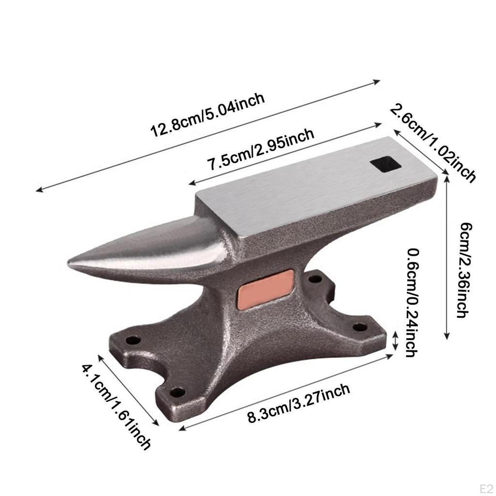 Enkelt ambolt smed metallstempling gullsmedverktøy, profesjonelt, arbeidsflate for smykkelaging