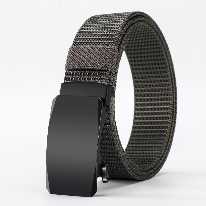 Men'S Alloy Automatic Buckle Belt Outdoor Tactical Belt Casual Pants Belt