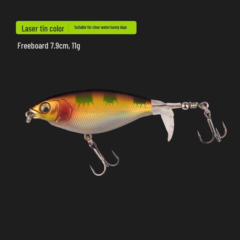 

Плавающий воблер с пропеллерной системой для дальнего заброса при ловле в пресной воде