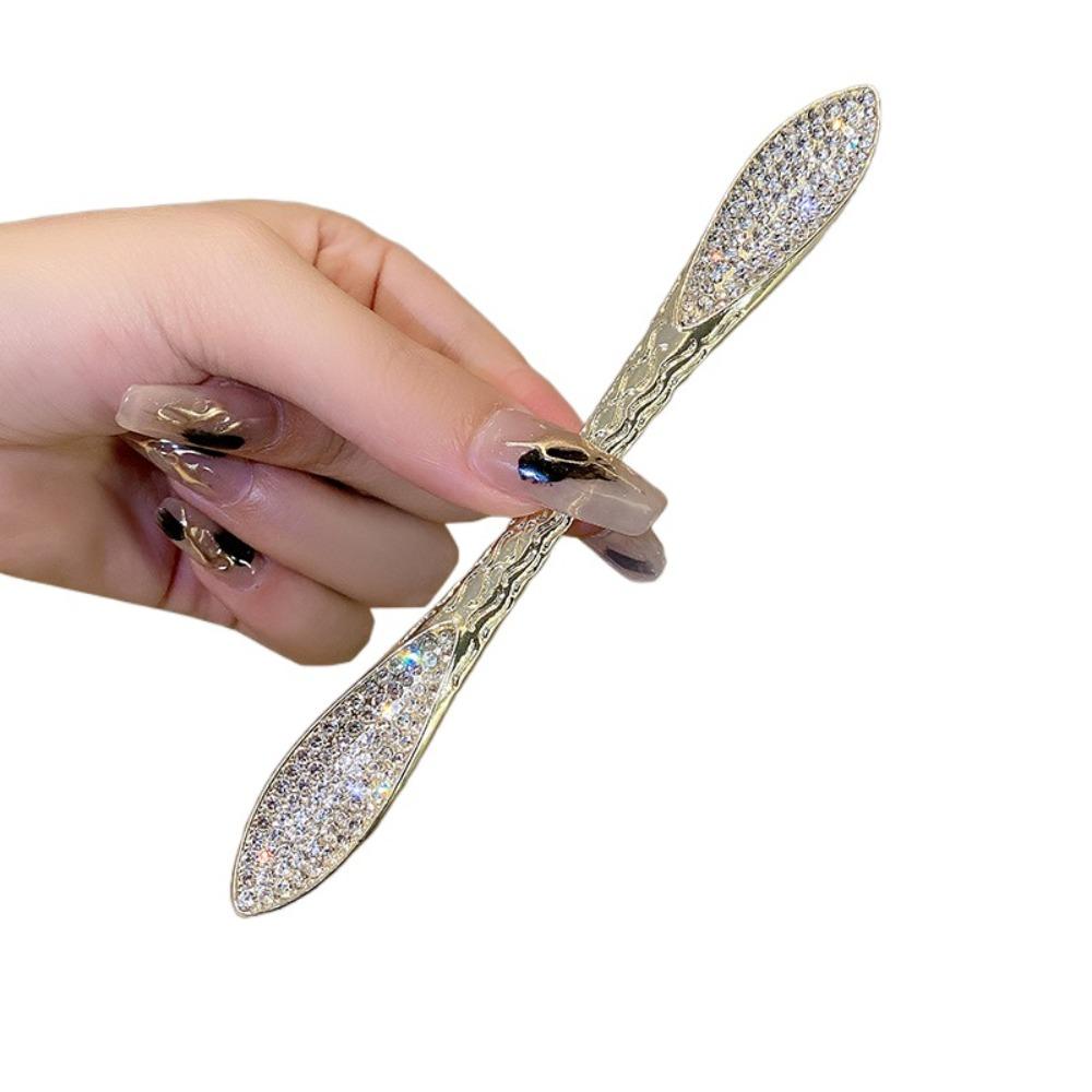 

Shiny Hair Sticks Retro Barrettes Luxury Rhinestone Hairpins Hair Accessories золотий