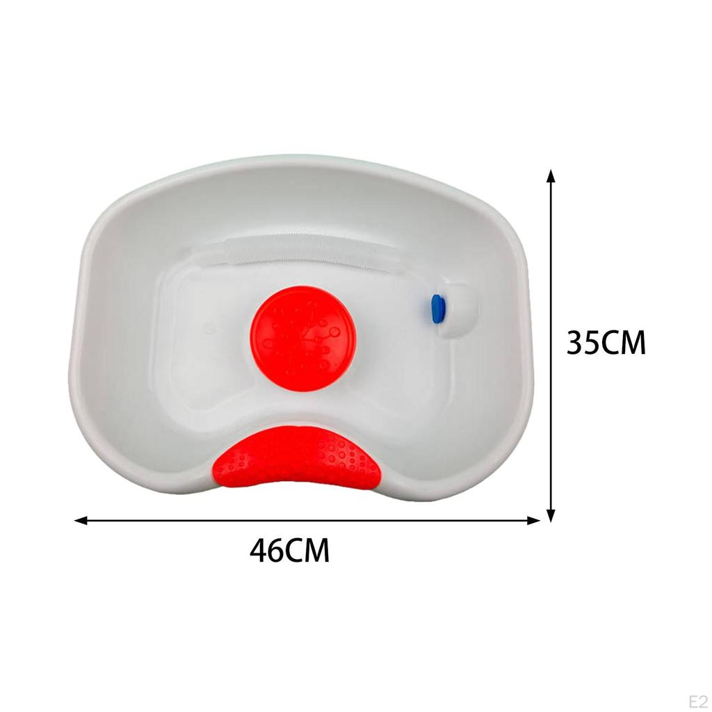 Umywalka do mycia włosów przy łóżku z przedłużonym wężem, łatwa w użyciu