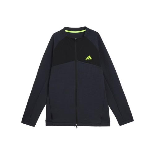 adidas Letter Logo Stand Collar Sports Jacket for Men, Black S чёрный