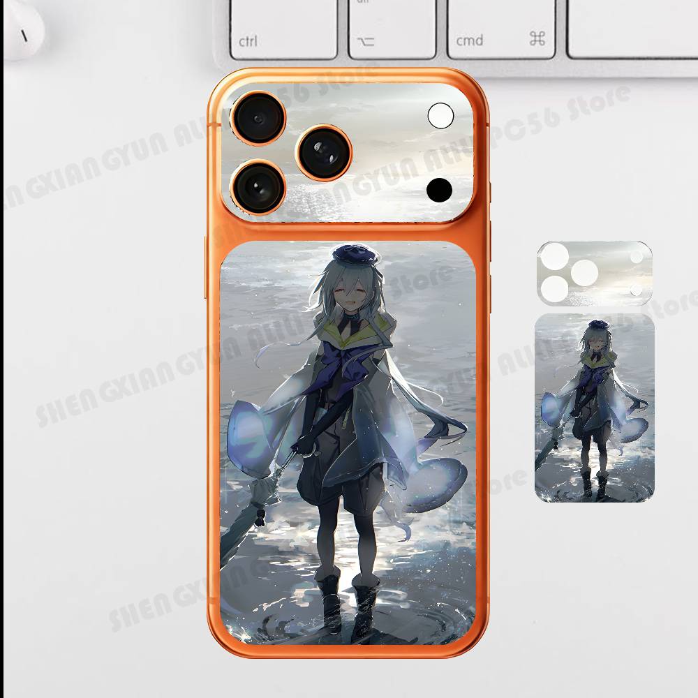 Game A-Arknights M-Mizuki For IPhone 17 Pro ProMax Full Back Cover Decal Wrap Skin Rear Protective Sticker Film