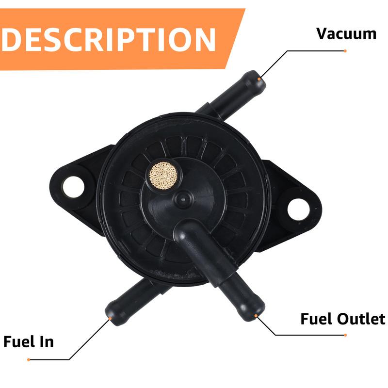 Fuel Pump and Filter Kit Compatible with FR541/600/651/691/730V Plastic Shell Engine Lawn Mower Fuel Pump Replacements