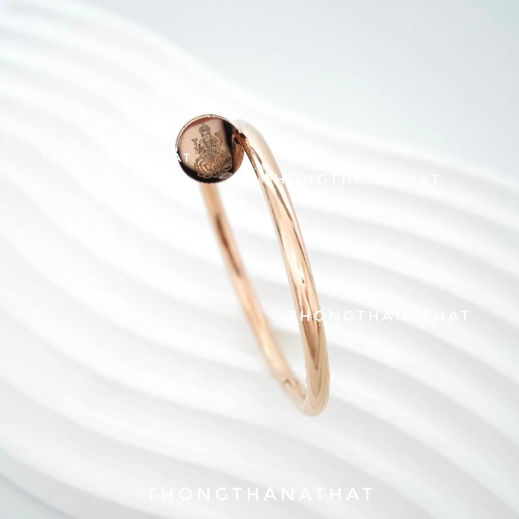 Hinduism Nail Head Bracelet Rhinestone Ganesha Five Row Yantra Sak Yant Tattoo Powerful Success Amulet Jewelry Vintage Protect Health Lucky Rich