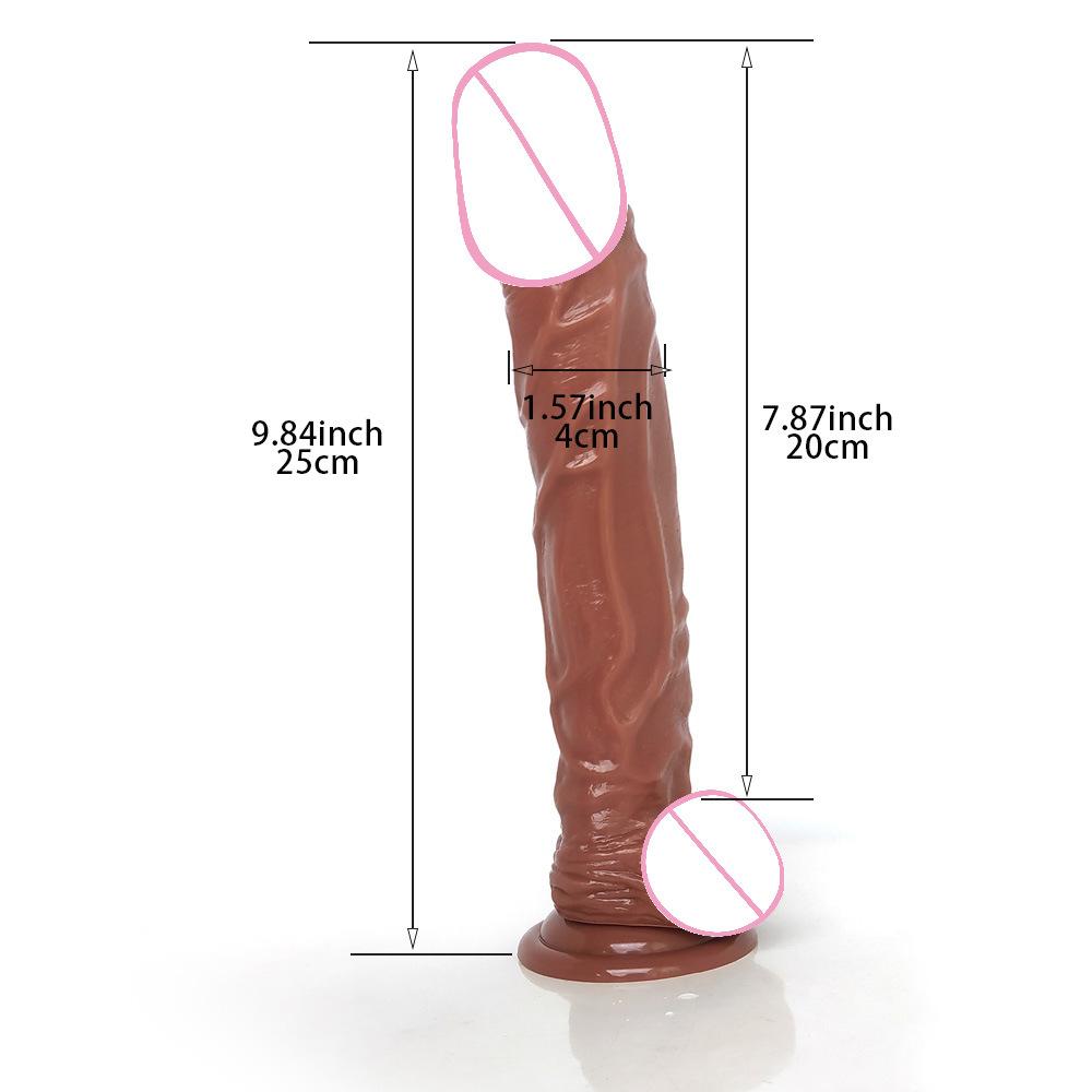 Simulated Dildo Length 25cm/9.84in Diameter 4cm/1.57in Female Masturbator Soft Dildo