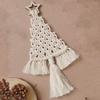 Christmas Tree DIY Material Pack Bohemian Tassels Wall Hanging XmasTree Macrames Handwork Kits for Home Decorations