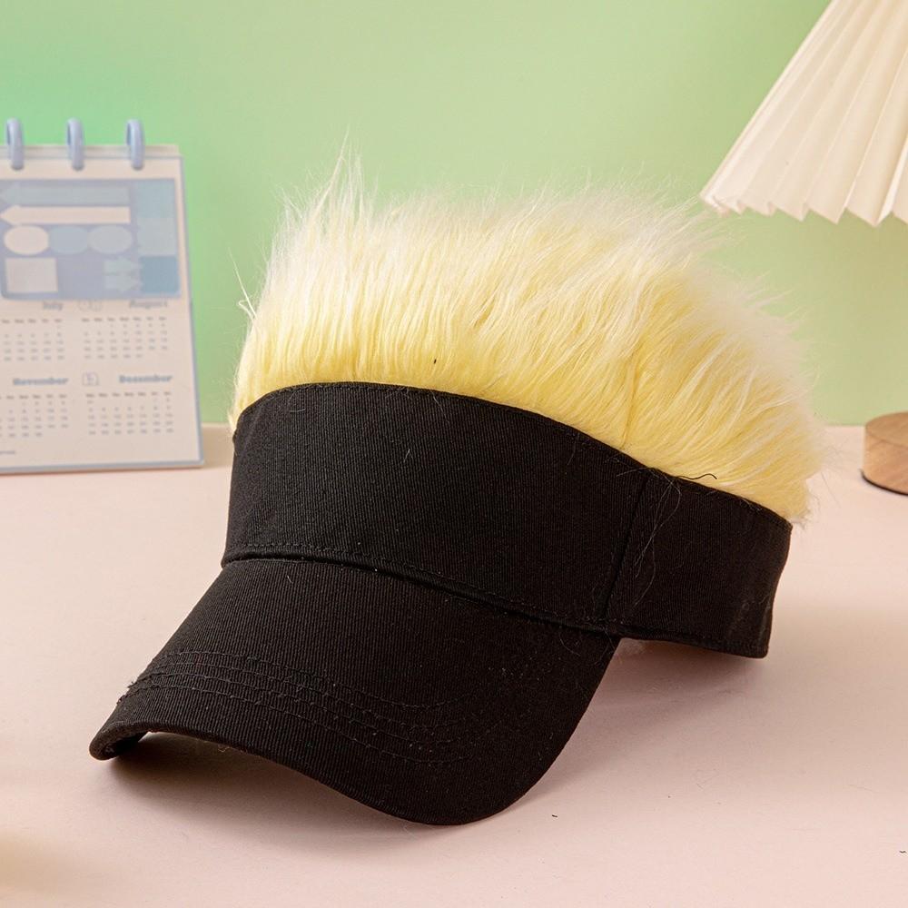 Multicolor Wig Hat UV Protection Men's Sunshade Cap Funny Hairpiece Baseball Cap Performance