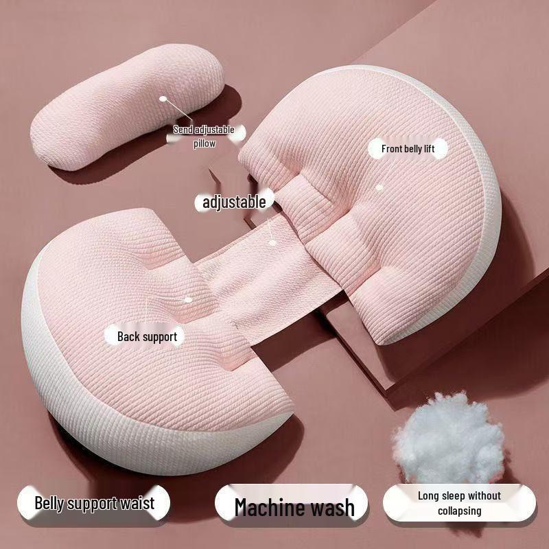 Multifunctional Pregnancy Side Sleeper Pillow: Belly Support & Waist Protection, Washable Set for Expecting Mothers