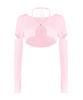 Eosei Bella String Crop Cardigan (Pink)