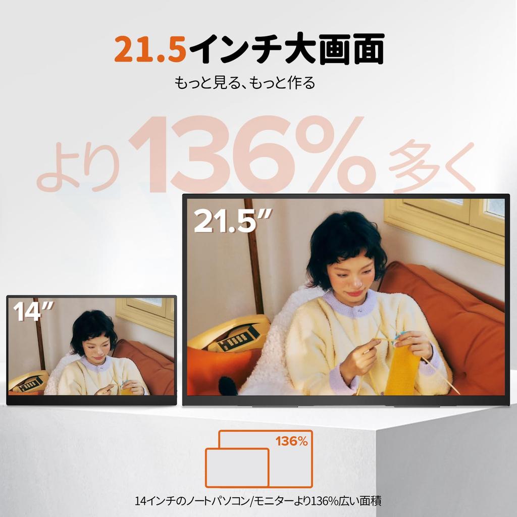 Touchscreen Mobile Monitor Newsoul 120Hz Portable Monitor 1920x1080FHD Standalone Gaming Monitor with 75mm Standard VESA IPS LCD USB Compatible with