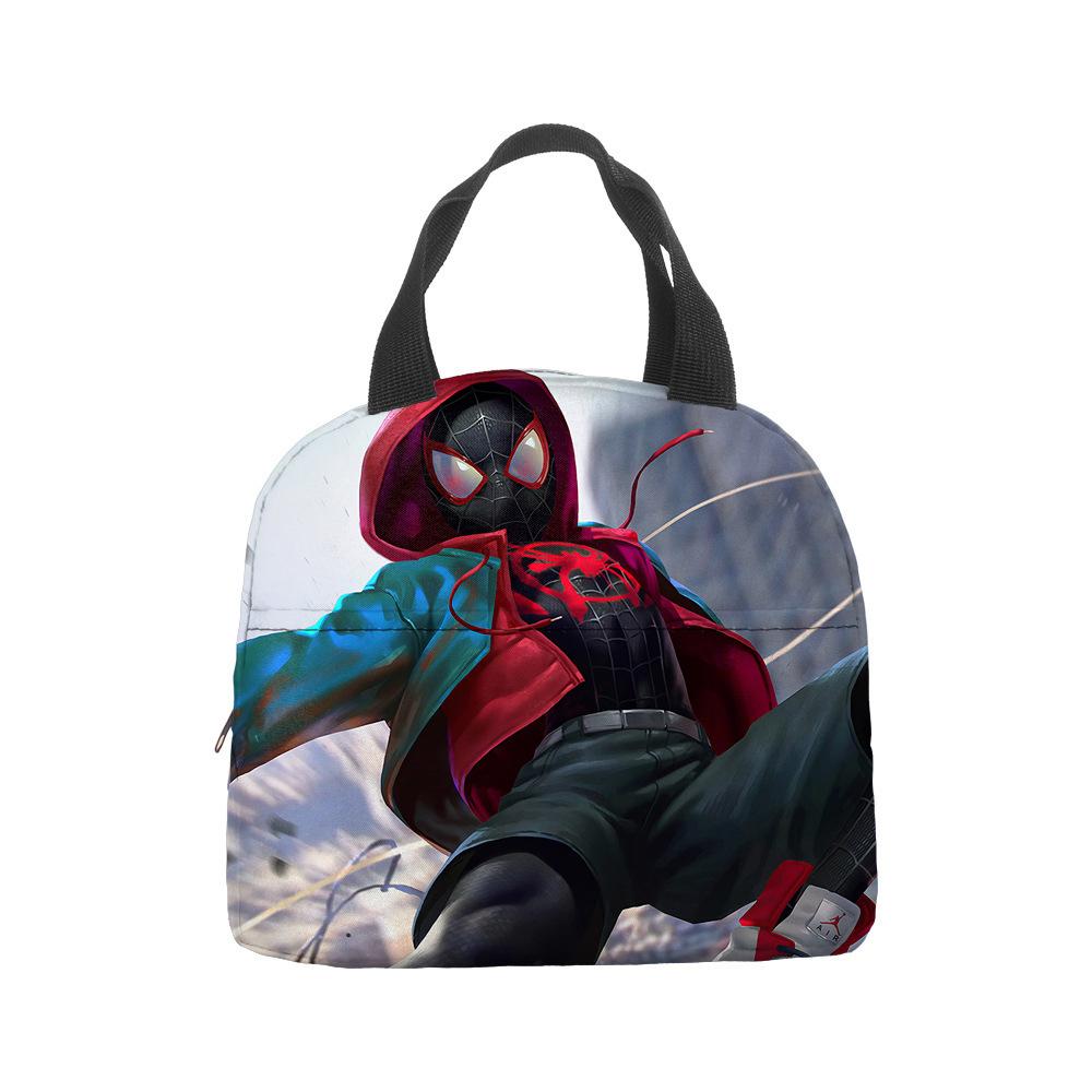 Anime Spider-Man Lunch Bag Portable Insulation Bag Bento Bag Lunch Box Bag Children'S Lunch Bag Picnic Ice Bag