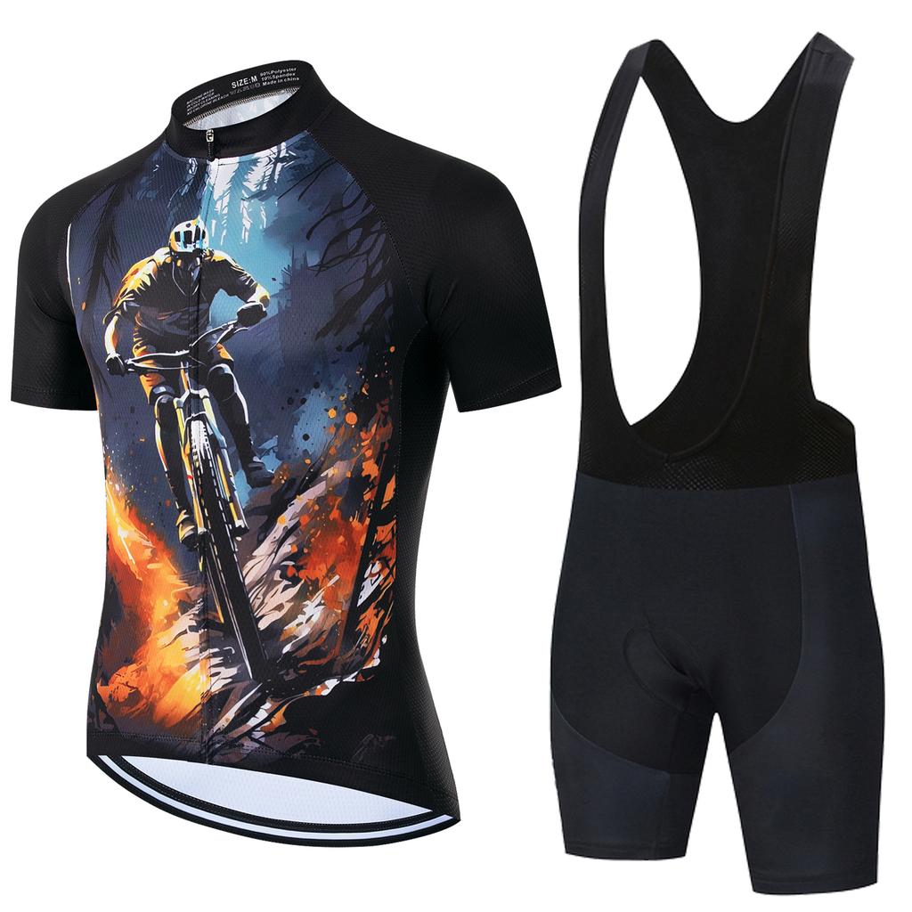 2026 NEW Pro Bicycle Team Short Sleeve Maillot Ciclismo Men's Cycling Jersey Sets Summer Breathable Cycling Clothing Suit