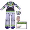 (L (10-12 años)) Disfraz de Halloween Cosplay de Buzz Lightyear de la Gama Espacial para Niños
