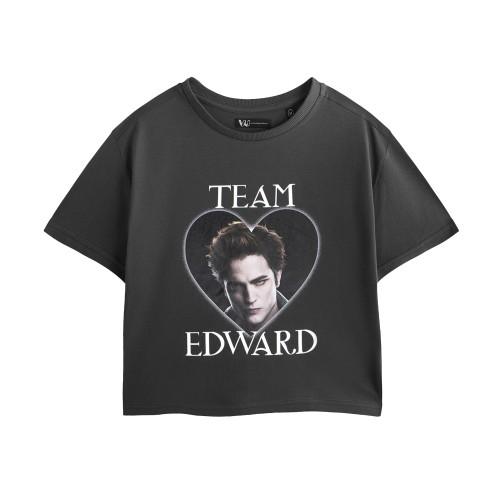 Twilight Womens/Ladies Edward Team Crop T-Shirt
