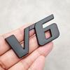 3D Metal Letter V6 Logo Car Rear Trunk Badge Emblem Sticker for Toyota Camry Corolla Rav4 Prado CHR Auto Decal Accessories