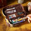One Piece Luffy pencil pouch student pencil pouch boys plus girls big capacity fashionable pencil case anime figure office supplies