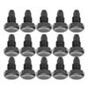 15 Pcs Billiard Bottom Rubber Plug Protection Pad Pole Tail Cover Protection Accessories