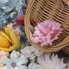 Silk Artificial Flower Head Artificial 3cm-10cm Random Mix Silk Fake Flowers Mini DIY Wreath Craft