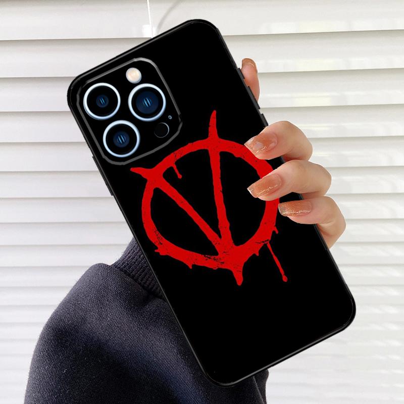V for Vendetta Case For iPhone 16 15 13 14 Pro Max 12 Mini 11 14 Pro Max X XS XR Plus Soft Cover Coque