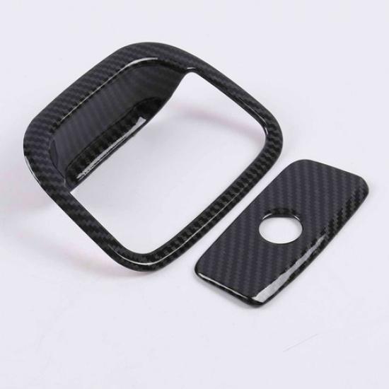 Storage Box Frame Lid Cover Trim For 2014- Jeep Grand Cherokee Carbon Fiber
