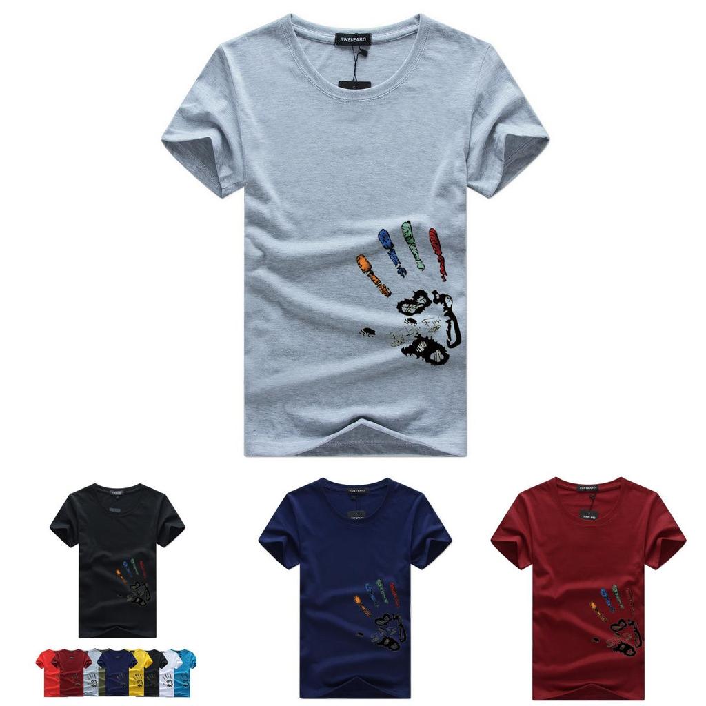 Swenearo Men T-shirts 5xl 4xl Plus Size Cotton Tee For Casual Summer Comfort