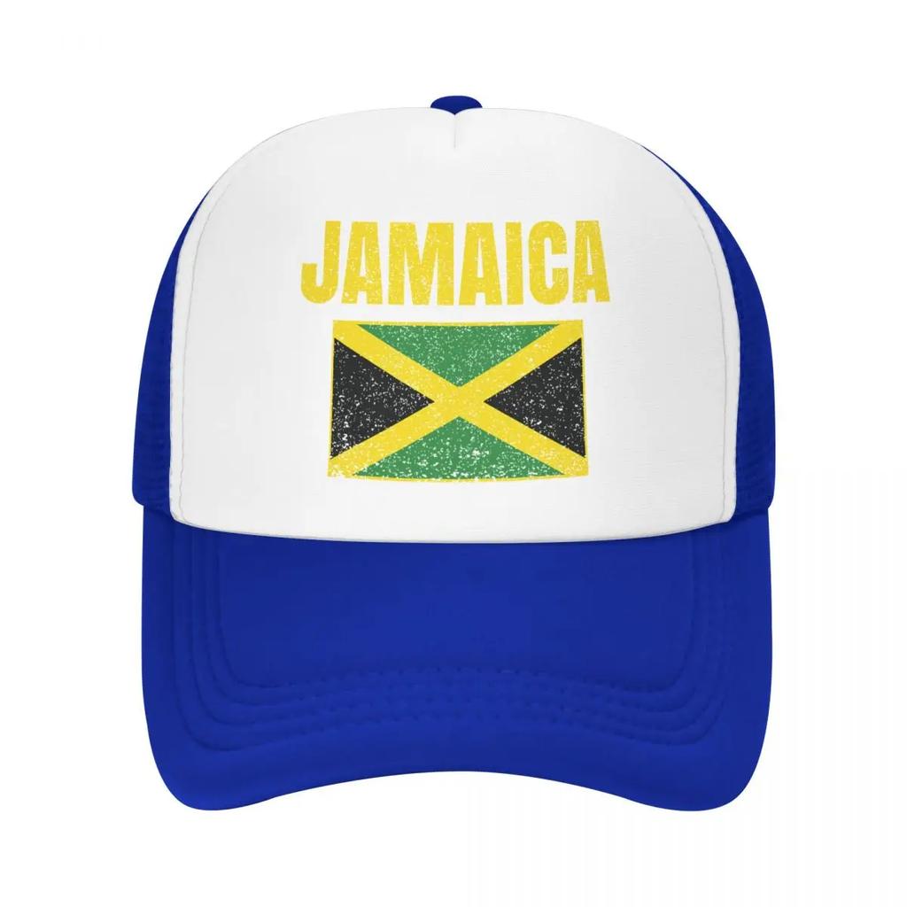 Custom Classic Unisex Jamaica Country Jamaican Flag Trucker Hat Adult Adjustable Baseball Cap Women Unisex Outdoor Dad Hat