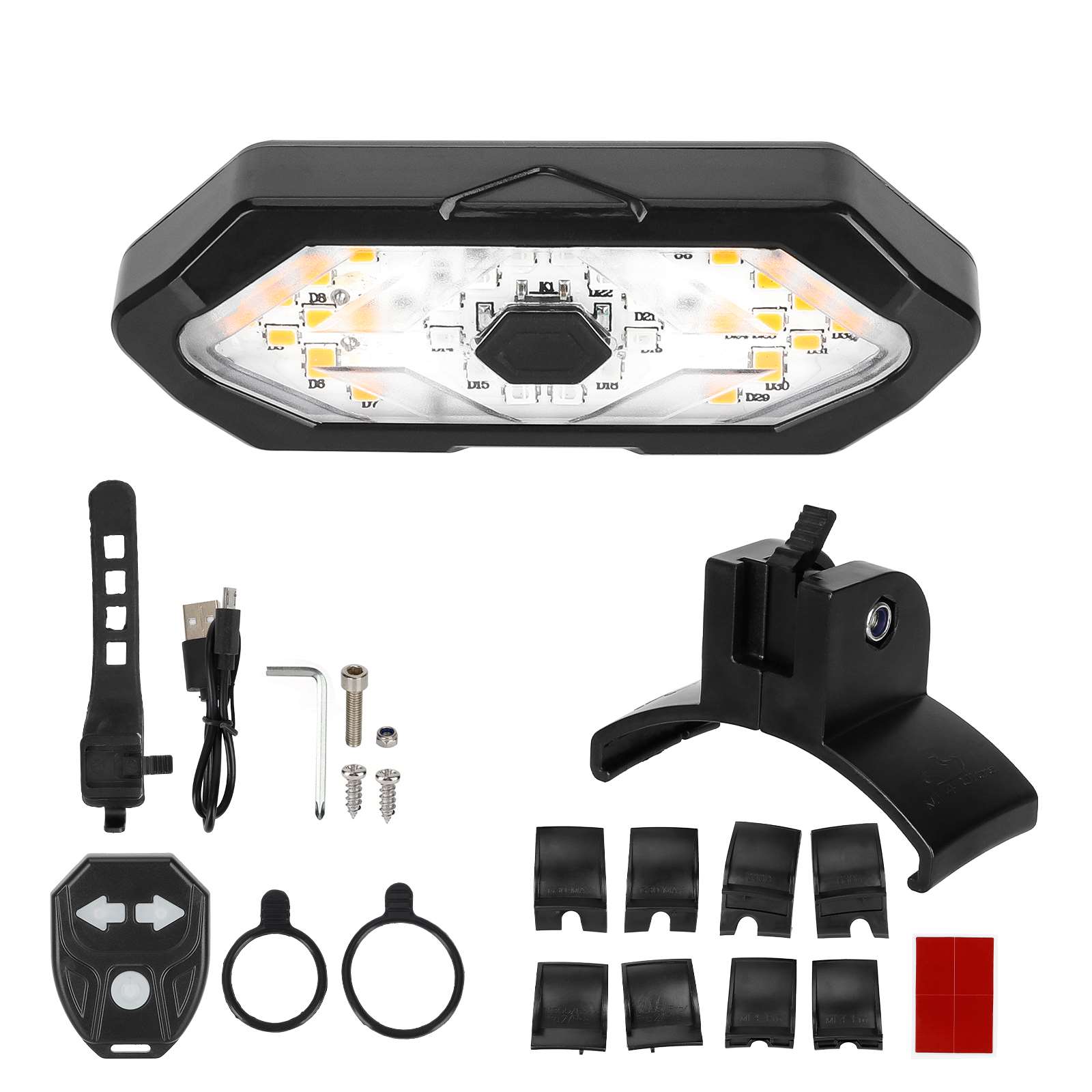 Feu Arrière Pour Scooters électriques, Garde-boue Arrière, Clignotant LED à Clipser, Voyant D'avertissement De Sécurité Avec 5 Jeux Acheter à Prix Bas - Livraison Gratuite, Avis Réels Avec Des Photos
