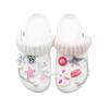 Crocs Classic Platform Clog EVA Mandarin Duck Rabbit Candy Party Fashionable and Comfortable Hole Shoes Unisex Pink White