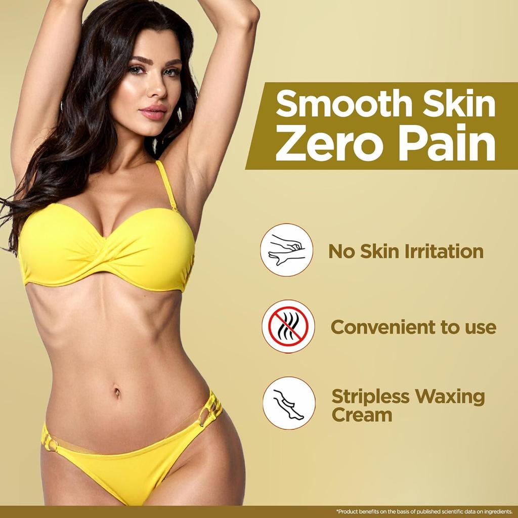Multani Natural Gold Hair Removal Cream 60 ml Pack of 2 Radiance Formula Enriched With Gold Pearl Powder Vitamin E